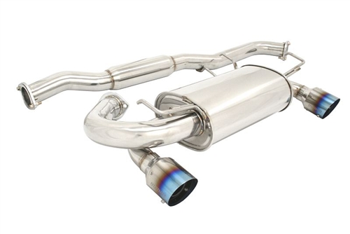 Megan Racing OE RS Cat Back Exhaust Burnt Titanium Tip For 03-08 Nissan ...